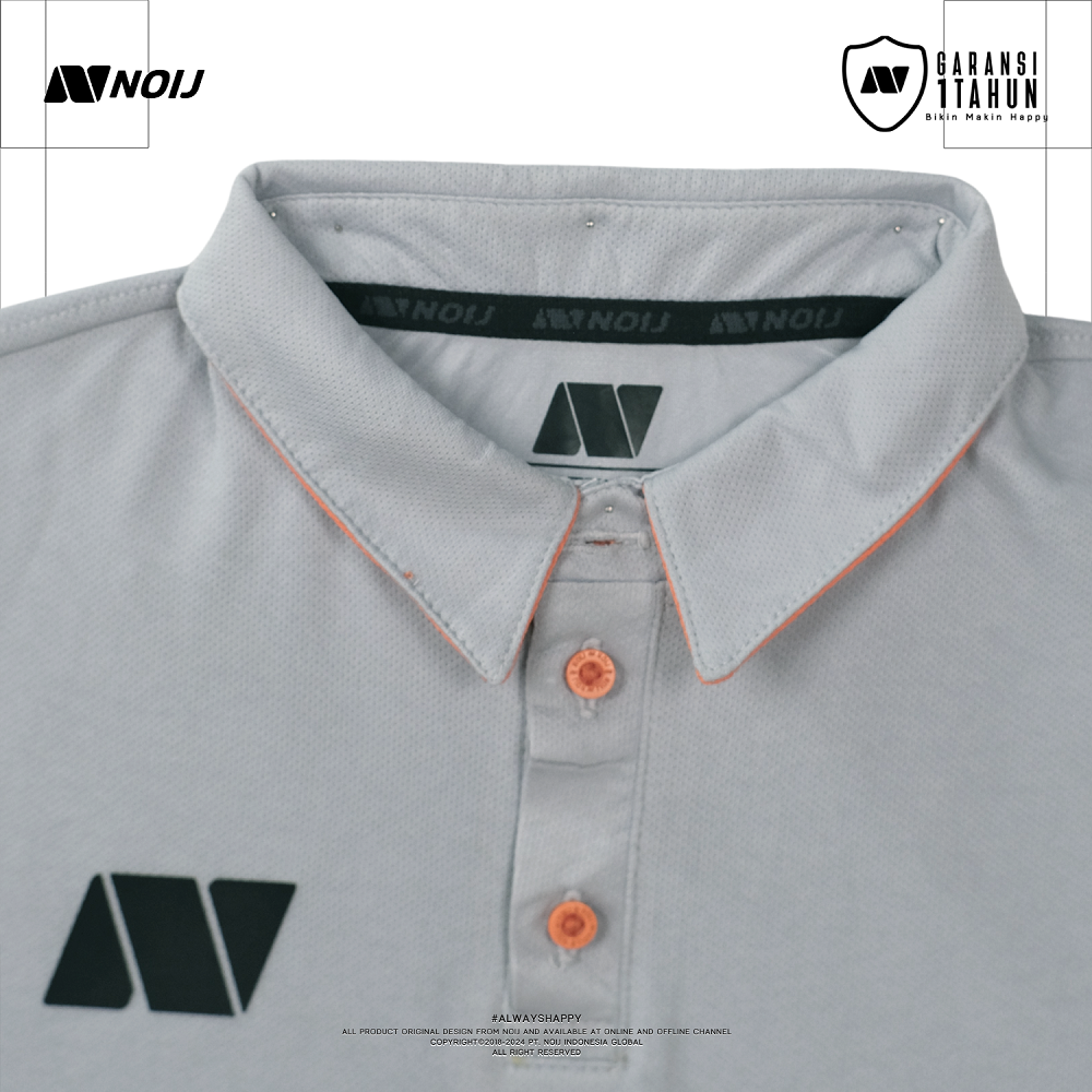 NOIJ JERSEY POLO BASIC 2.0 - GREY